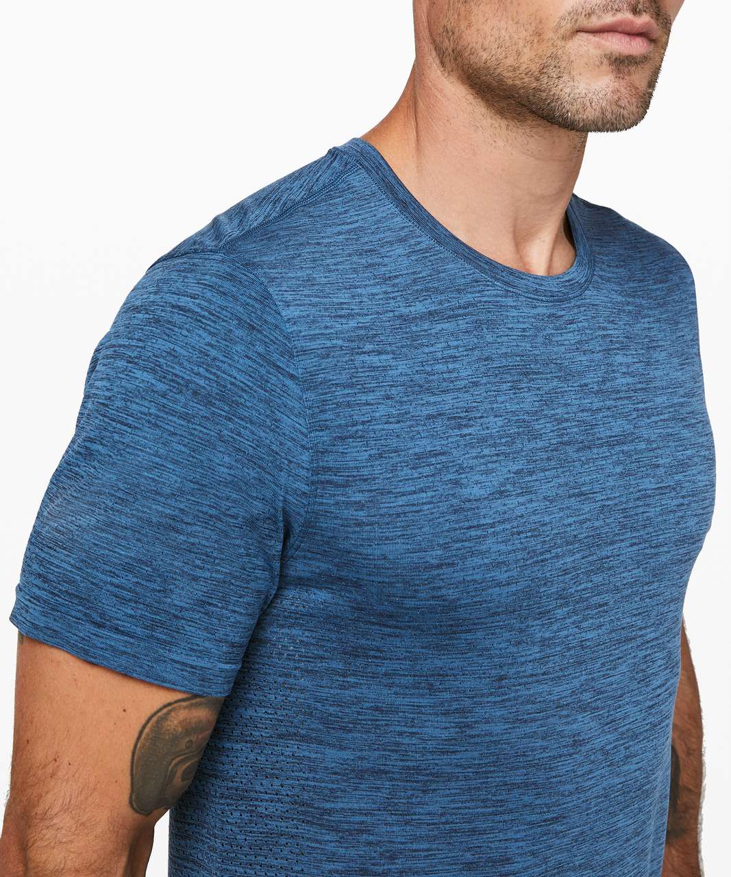 Lululemon Metal Vent Breathe Short Sleeve - Nautical Navy / Illuminight