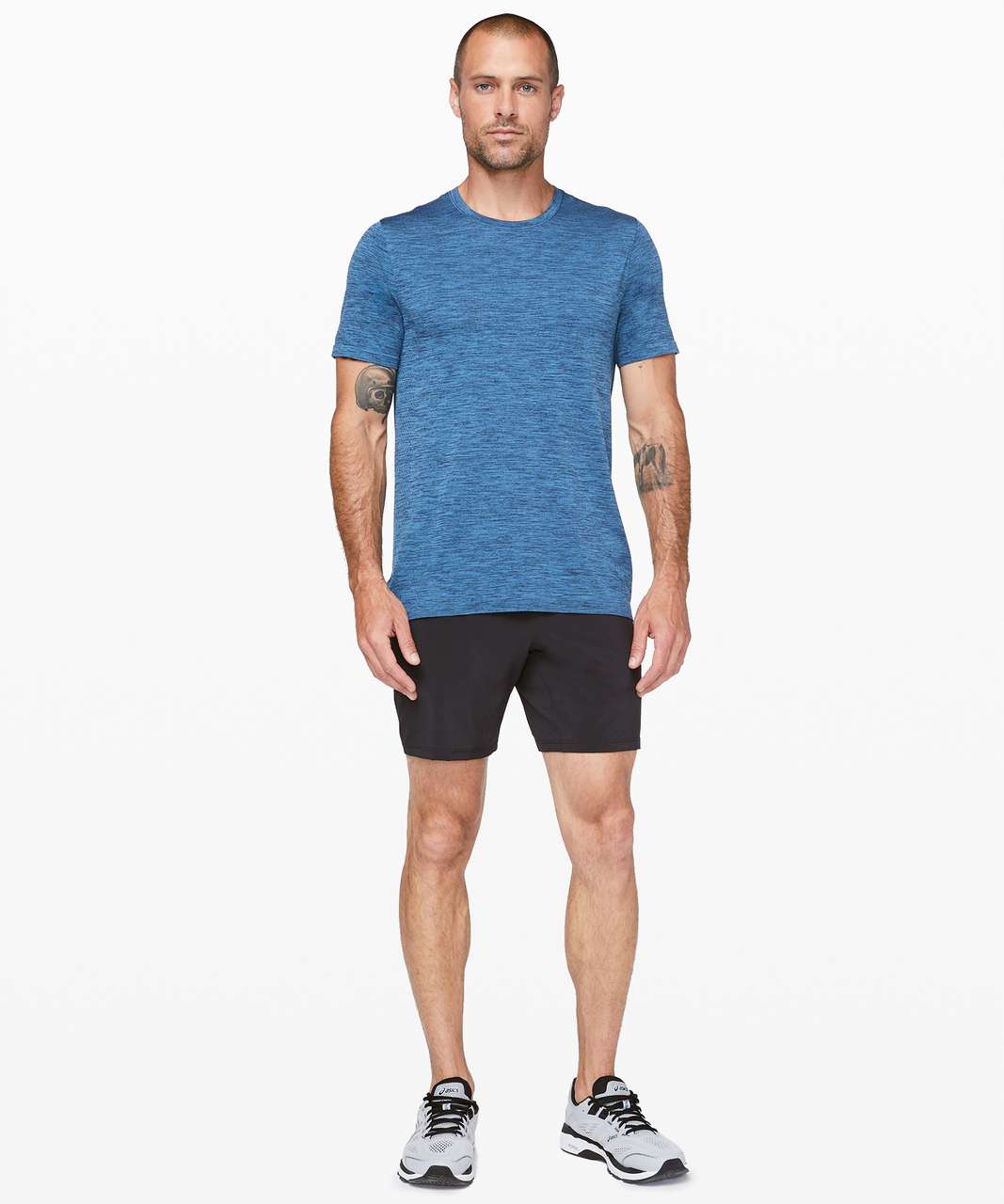 Lululemon Metal Vent Breathe Short Sleeve - Nautical Navy / Illuminight