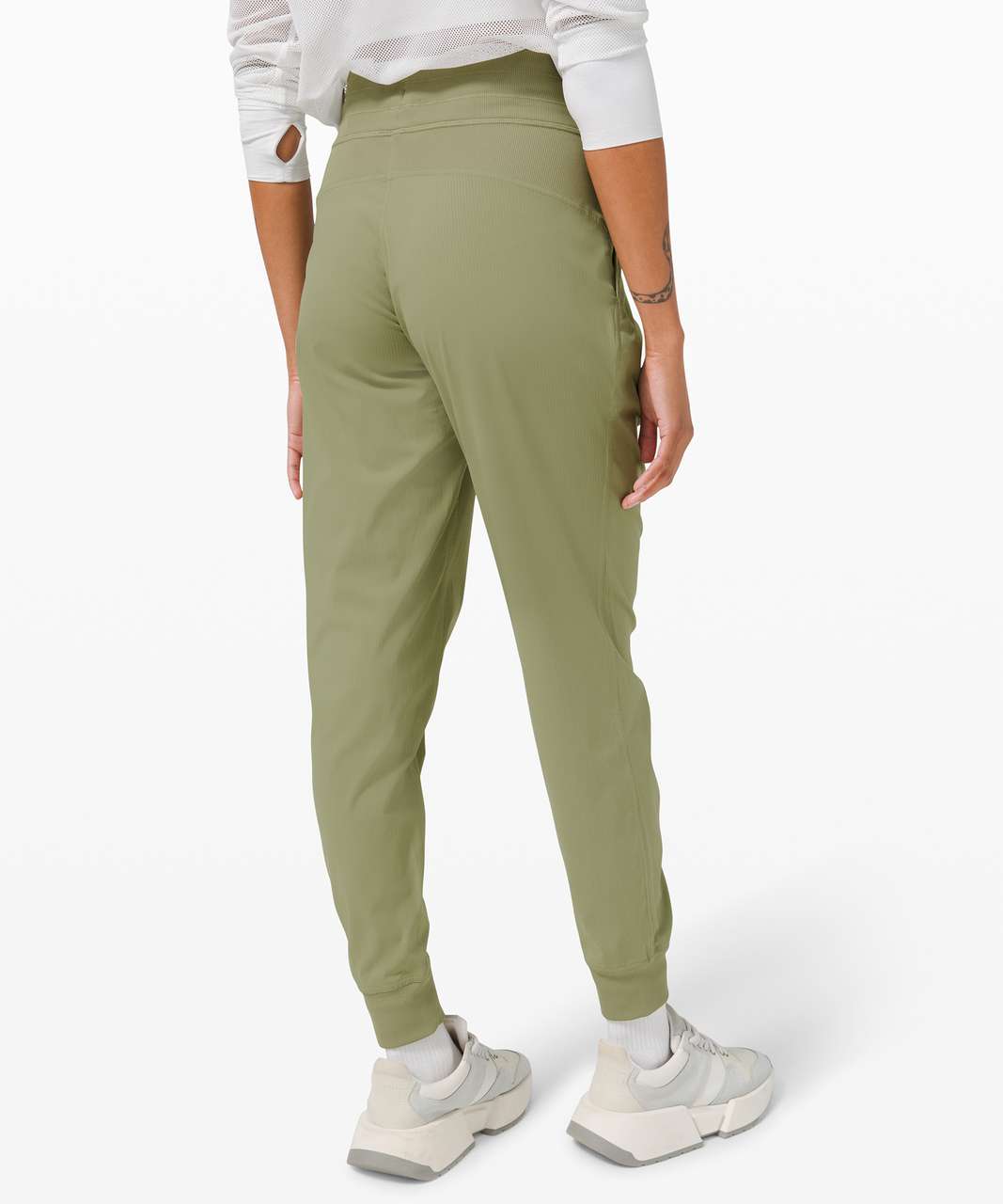 LULULEMON WOMENS PANTS Dance Studio Jogger Green Lightweight Swift 27  Inseam 10 £27.29 - PicClick UK