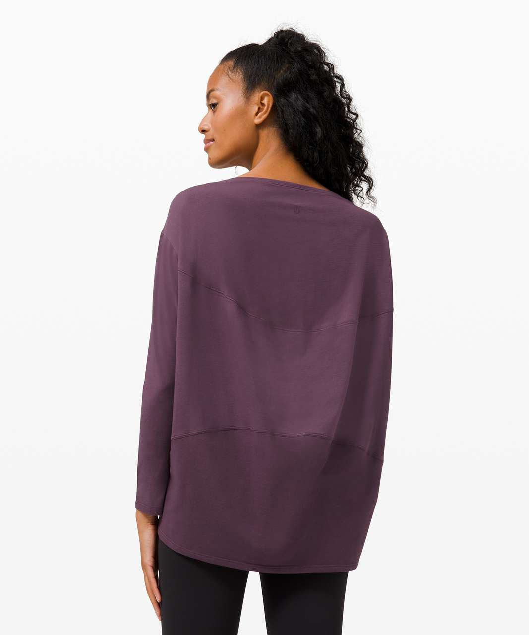 Lululemon Back In Action Long Sleeve - Grape Thistle