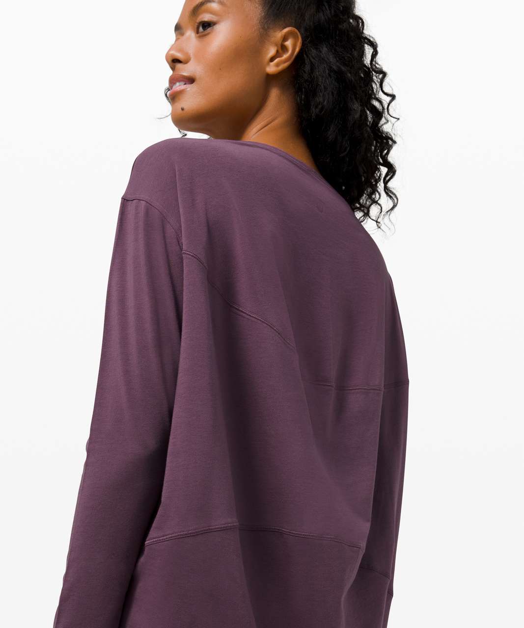 Lululemon Back In Action Long Sleeve - Grape Thistle