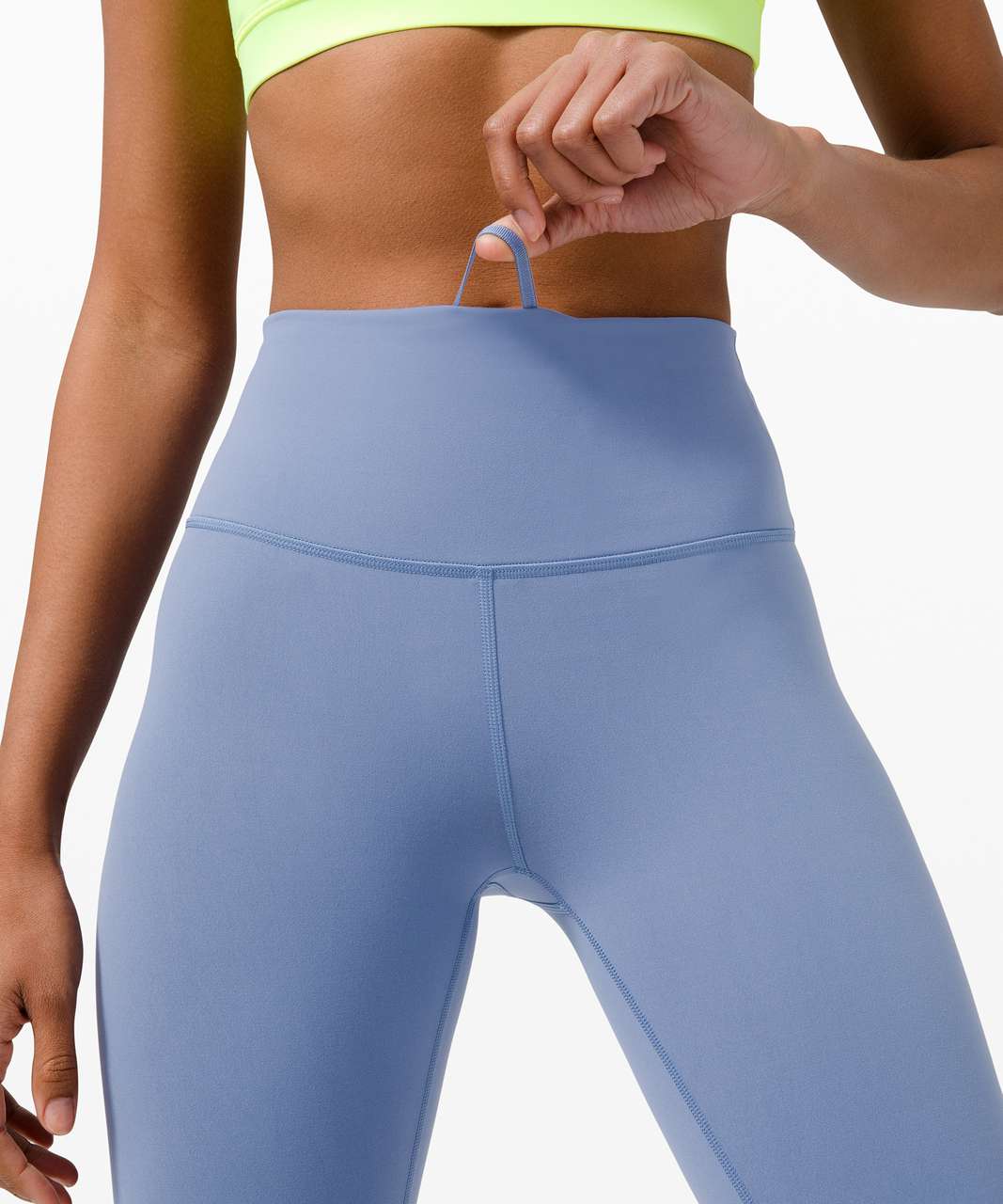 Lululemon Wunder Train High-Rise Crop 21 - Water Drop - lulu fanatics