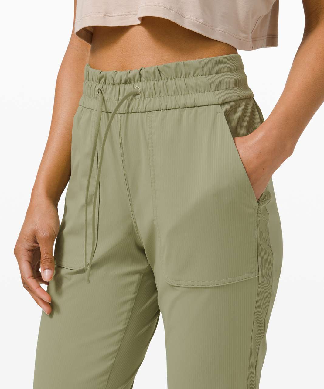 Lululemon Keep Moving Pant 7/8 High-Rise - Rosemary Green - lulu fanatics