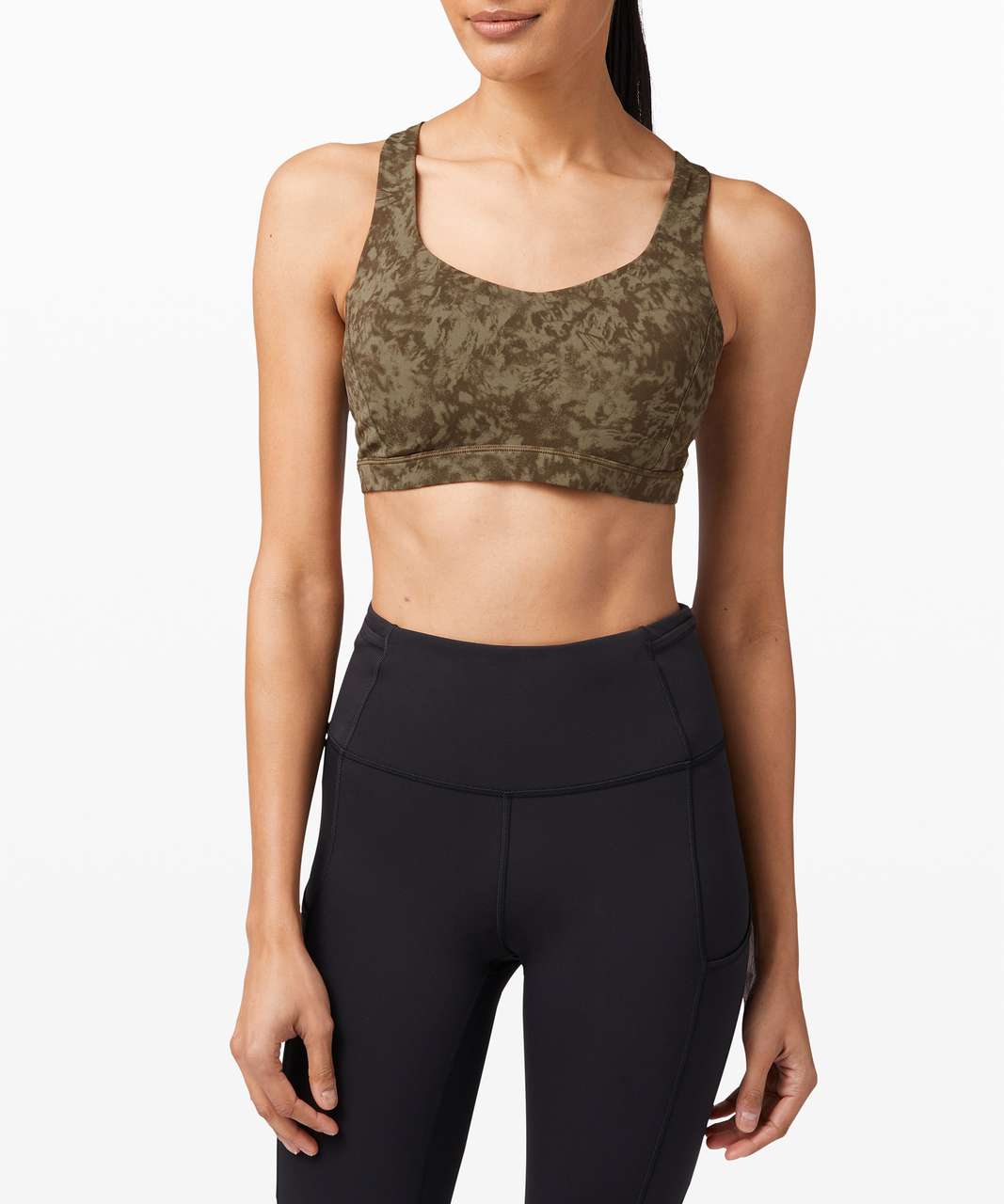 Lululemon Free To Be Serene Bra *Light Support, C/D Cup - Summer Shade Medium Olive Dark Olive