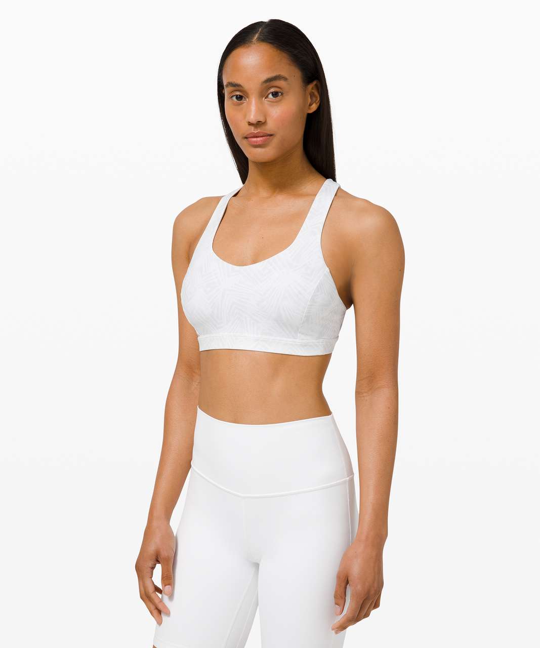 Lululemon Free To Be Serene Bra *Light Support, C/D Cup - Concertina White Multi