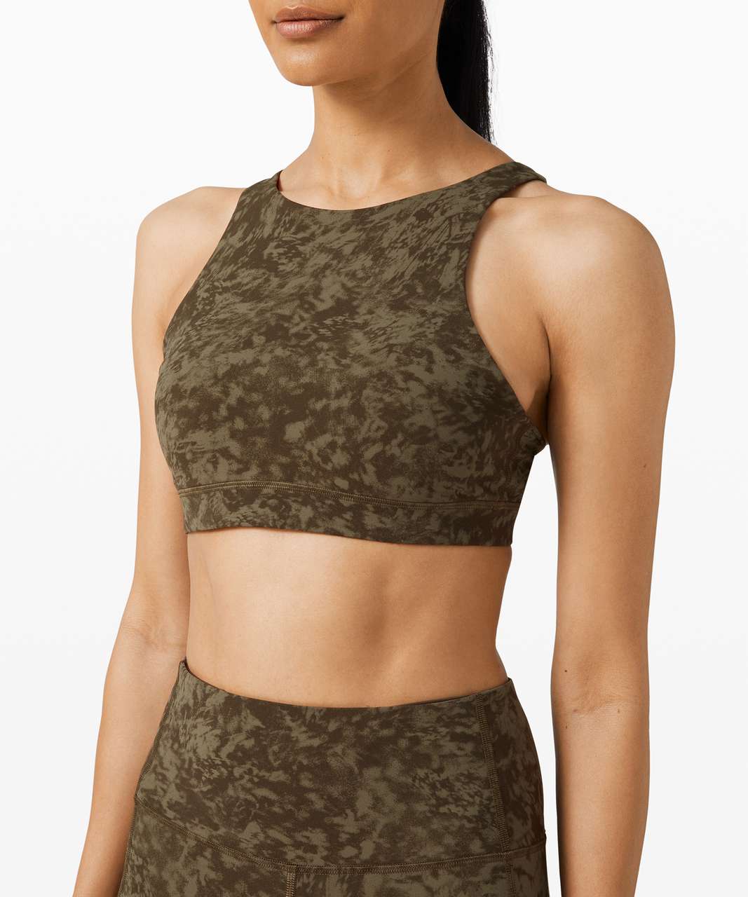 Lululemon Energy Bra High Neck *Laced - Black - lulu fanatics