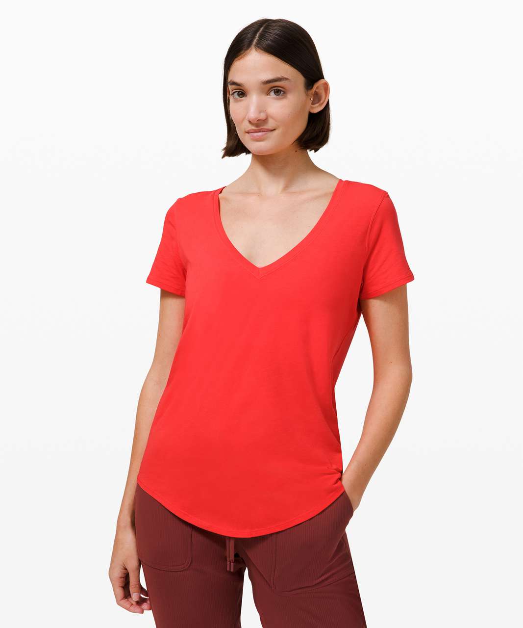 Lululemon Love Tee V - Pink Punch