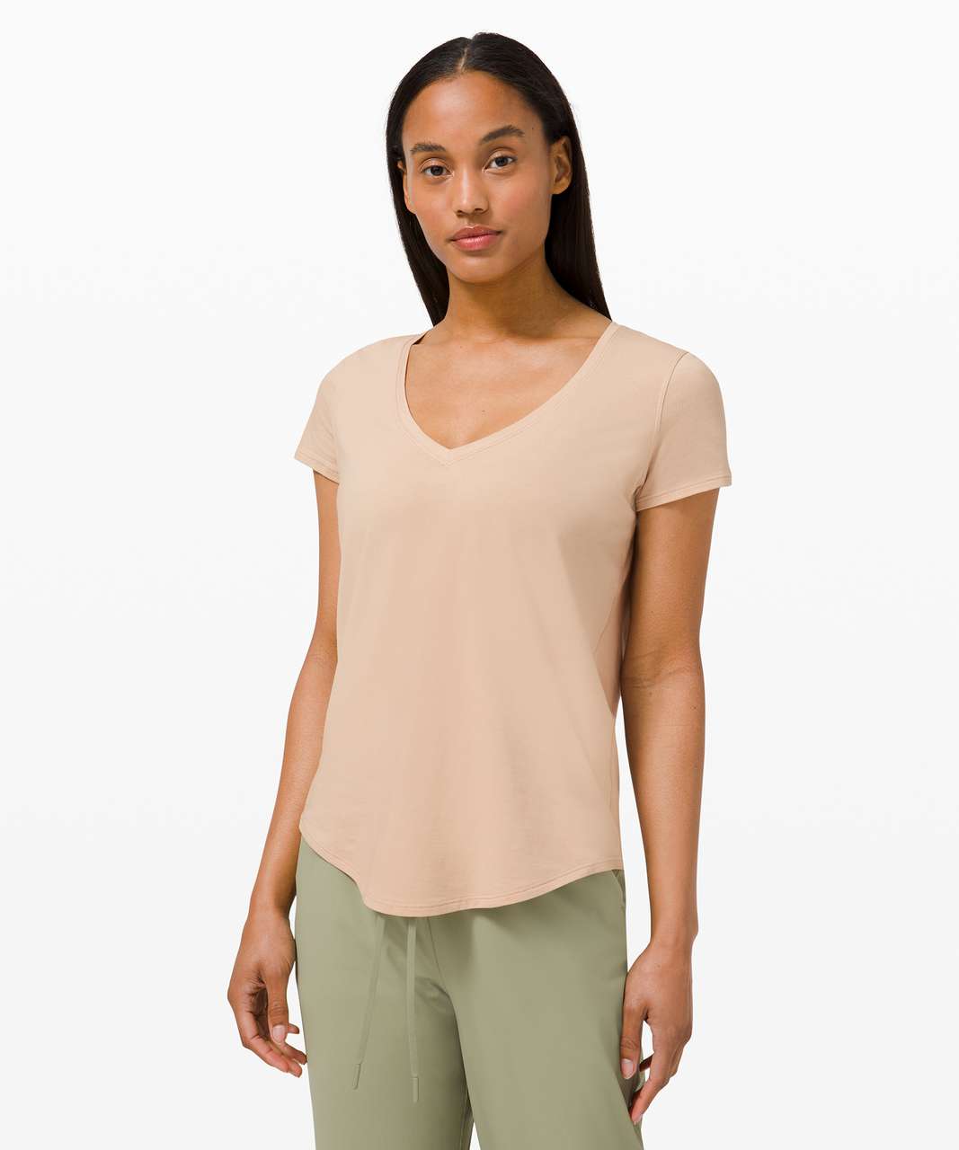 Lululemon Love Tee V - Cafe Au Lait