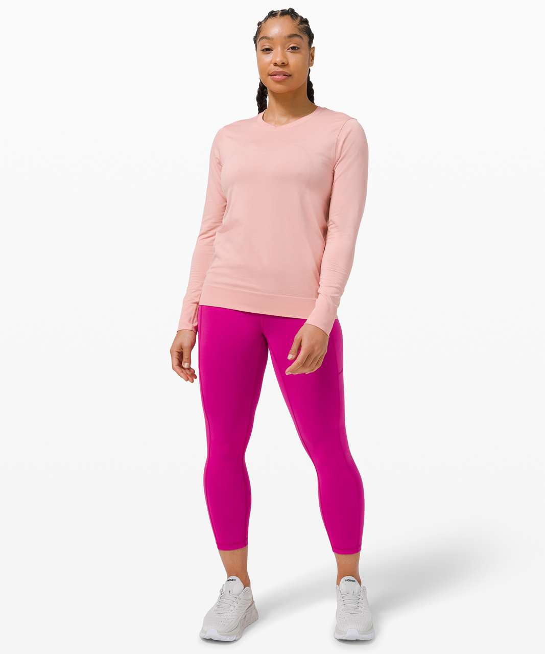 Lululemon Swiftly Breathe Long Sleeve - Pink Puff / Pink Puff