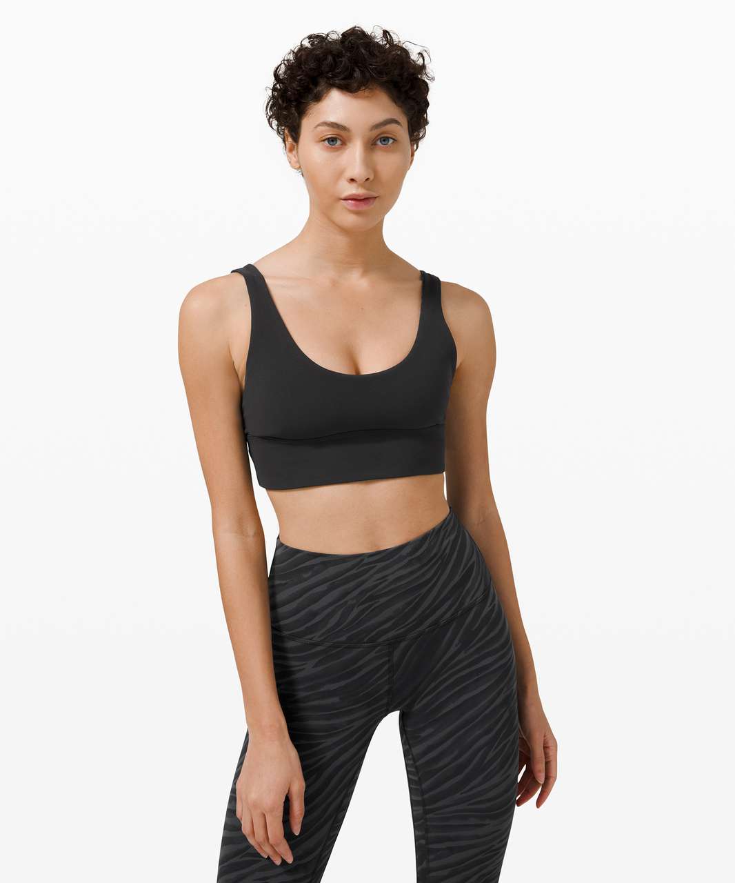 Lululemon Align Reversible Bra *Light Support, A/B Cups - Black / Le Tigre  Camo Deep Coal Multi - lulu fanatics