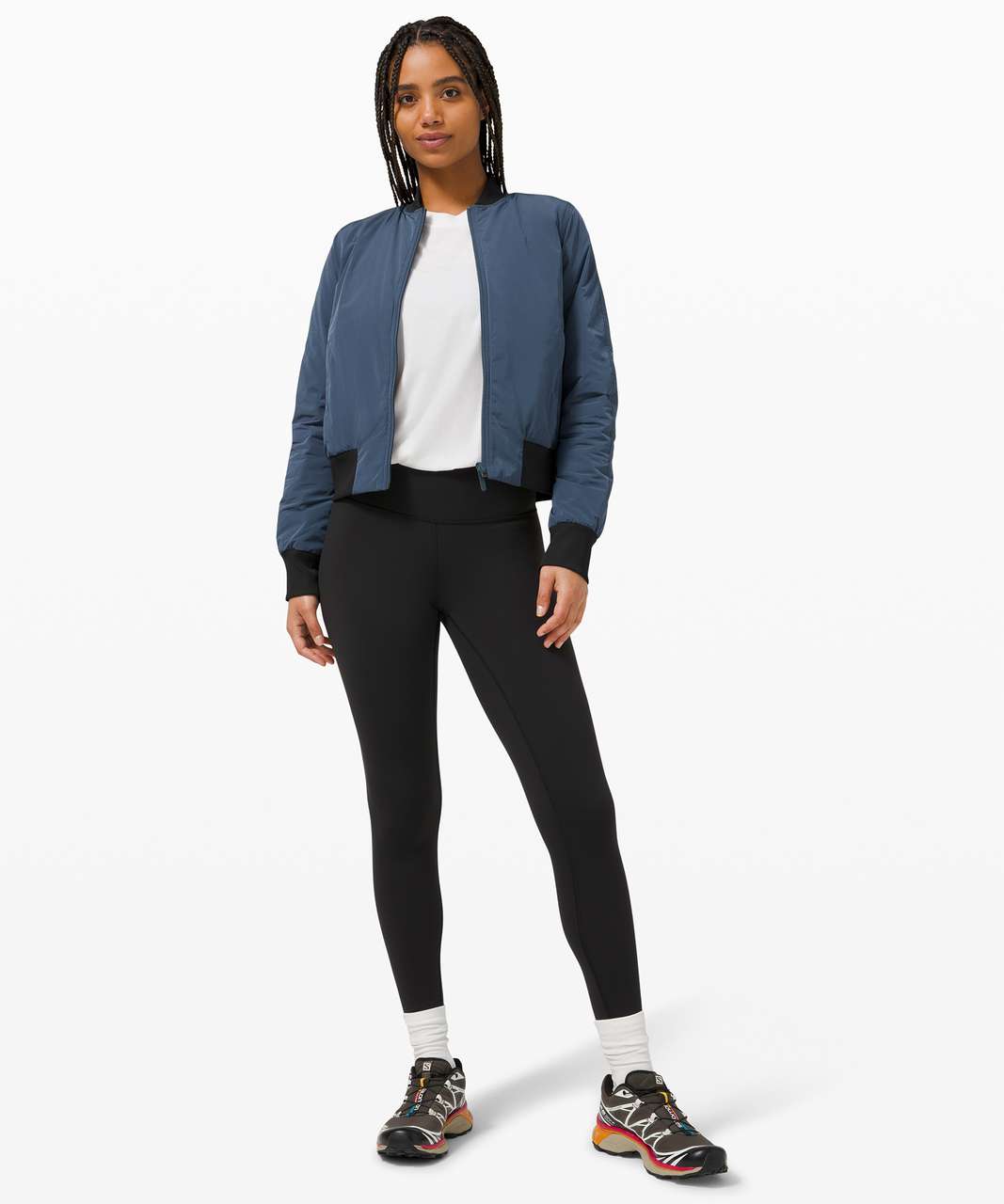 Lululemon Non-Stop Bomber *Reversible - Iron Blue / Black