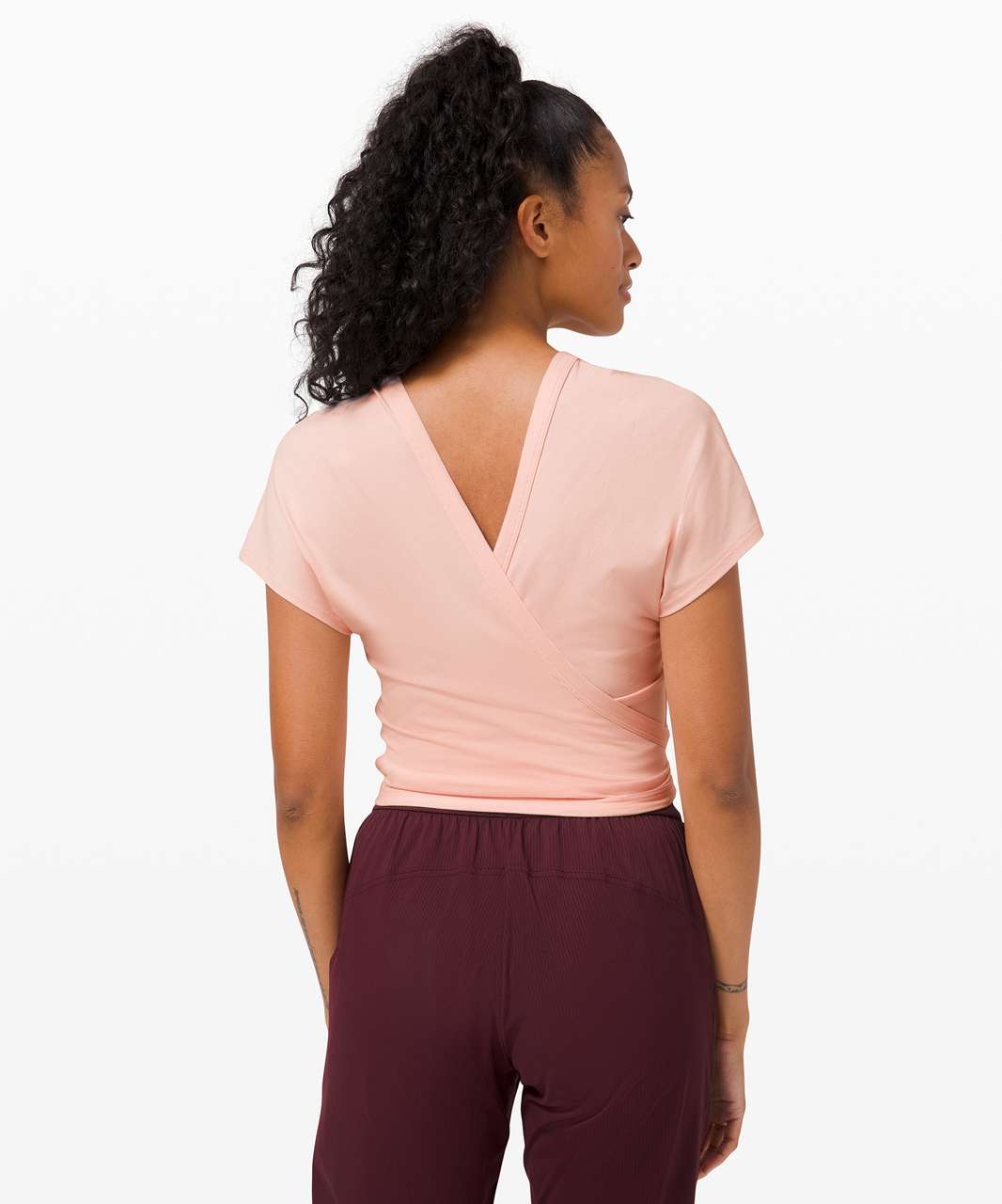 Lululemon Its A Tie Tee - Pink Mist