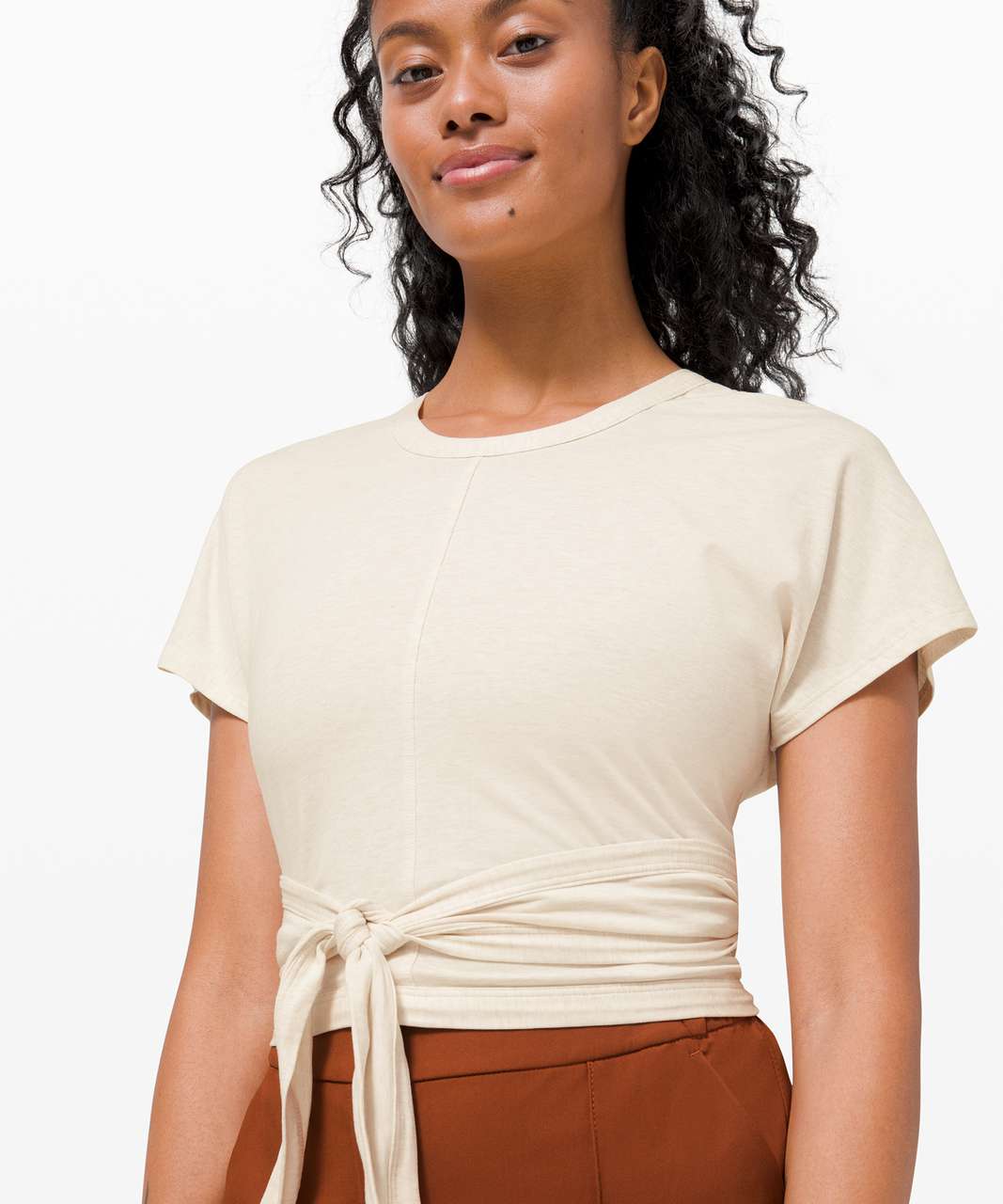 Lululemon Its A Tie Tee - Heathered White Opal