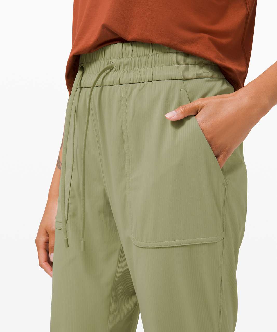 Lululemon Beyond the Studio Pant Slim - Rosemary Green - lulu fanatics