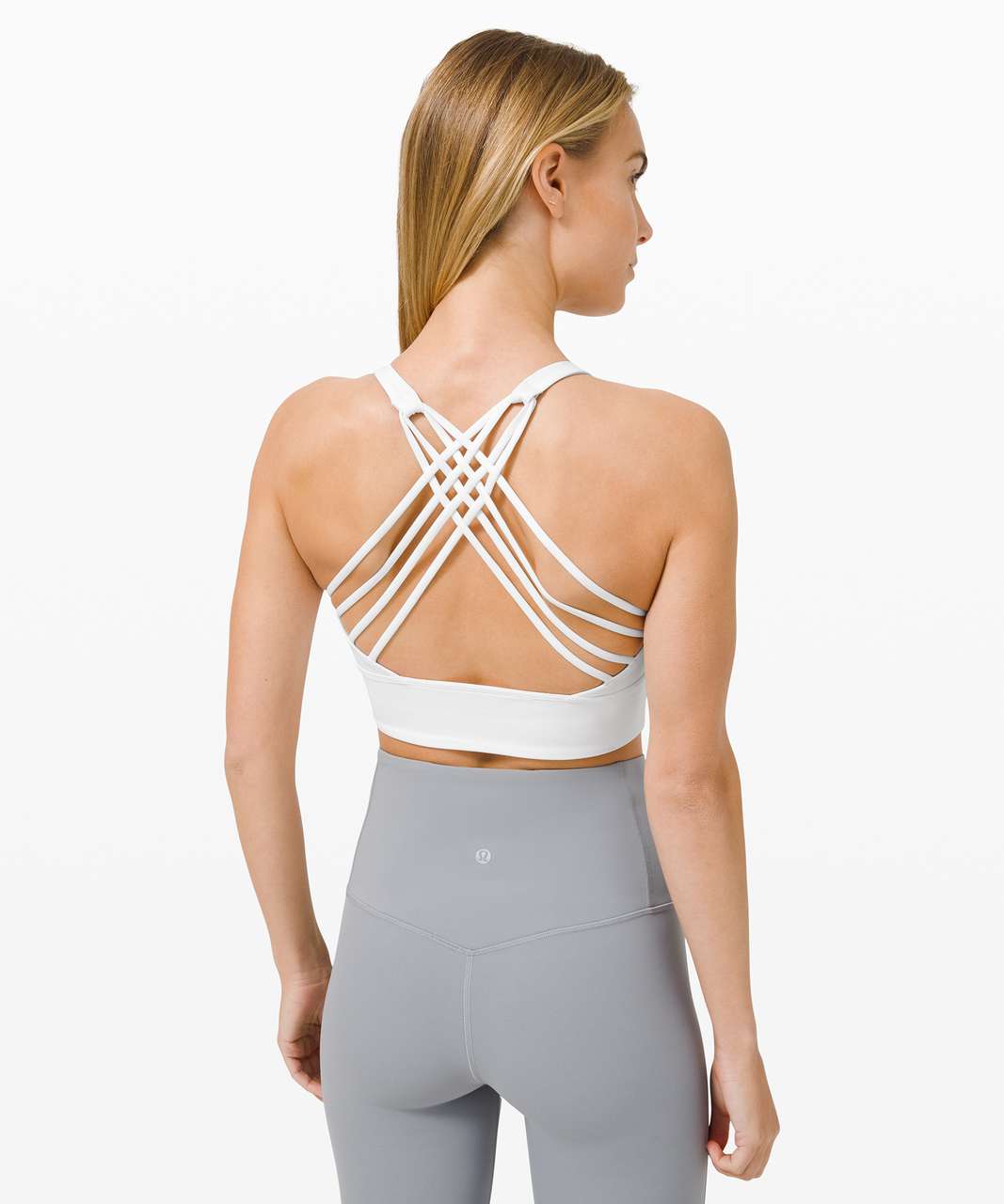 Lululemon Free To Be Bra Long Line *Light Support, A/B Cup (Online Only) -  Silver Drop - lulu fanatics