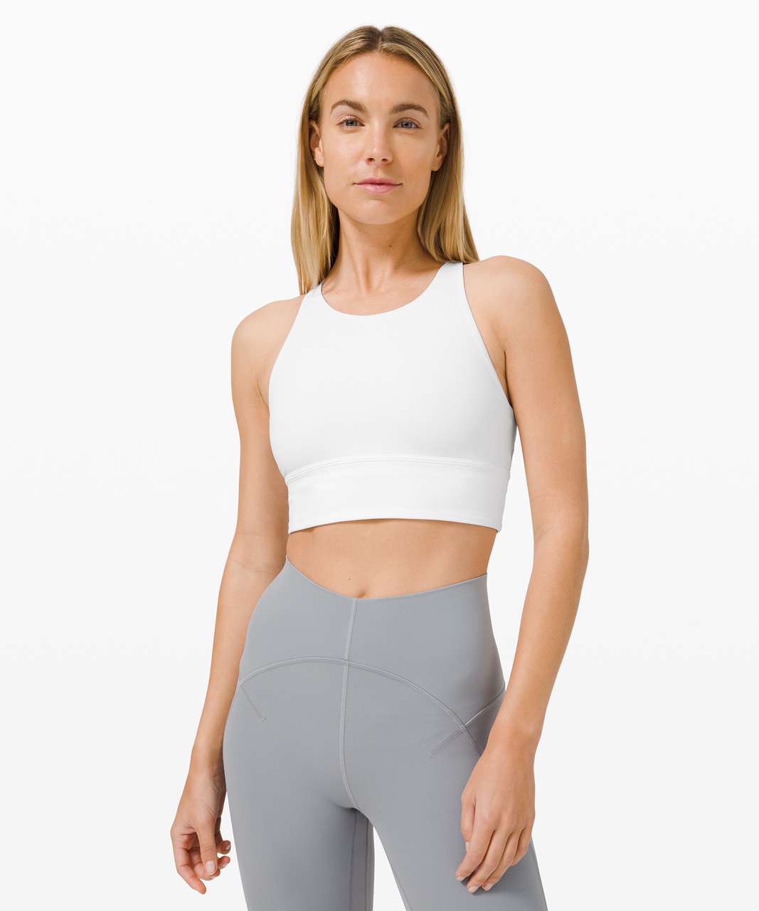 lululemon Free to Be Bra Long Line – White – Baptiste Institute