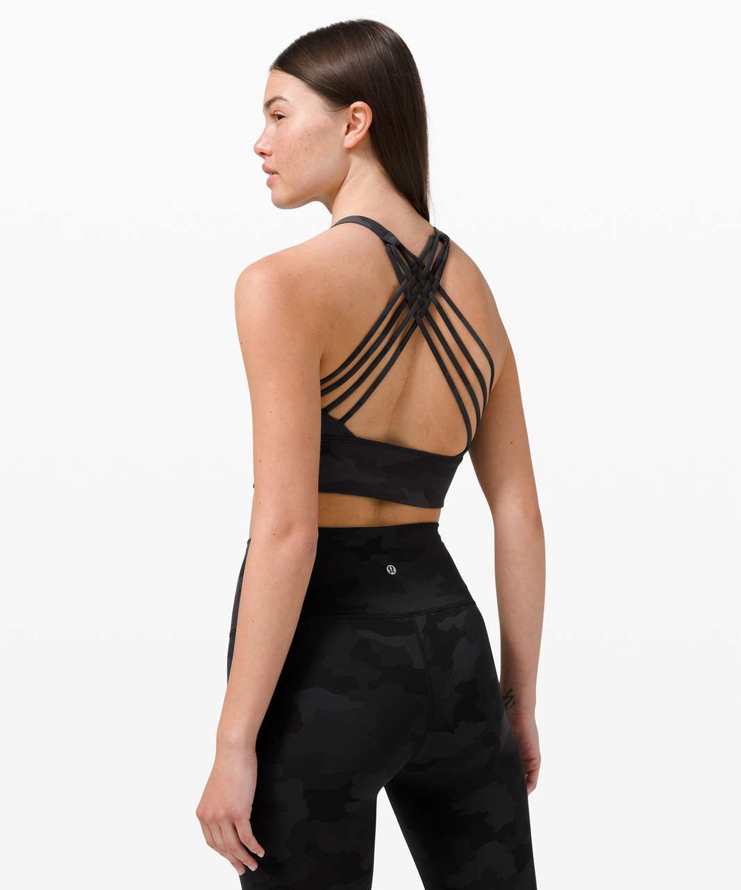 I've been waiting so long for Lulu to do a LONGLINE version of the HIGH NECK  Free to be Wild bra! It's everything I dreamed of! (Black, 6). Paired with  Black 8