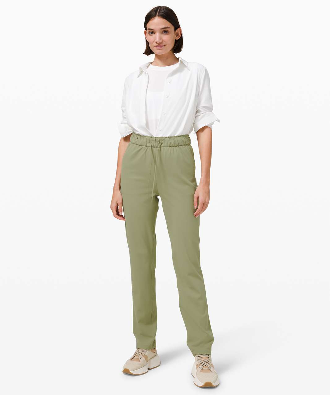 Lululemon Keep Moving High Rise Full Length Pant - Rosemary Green - lulu  fanatics