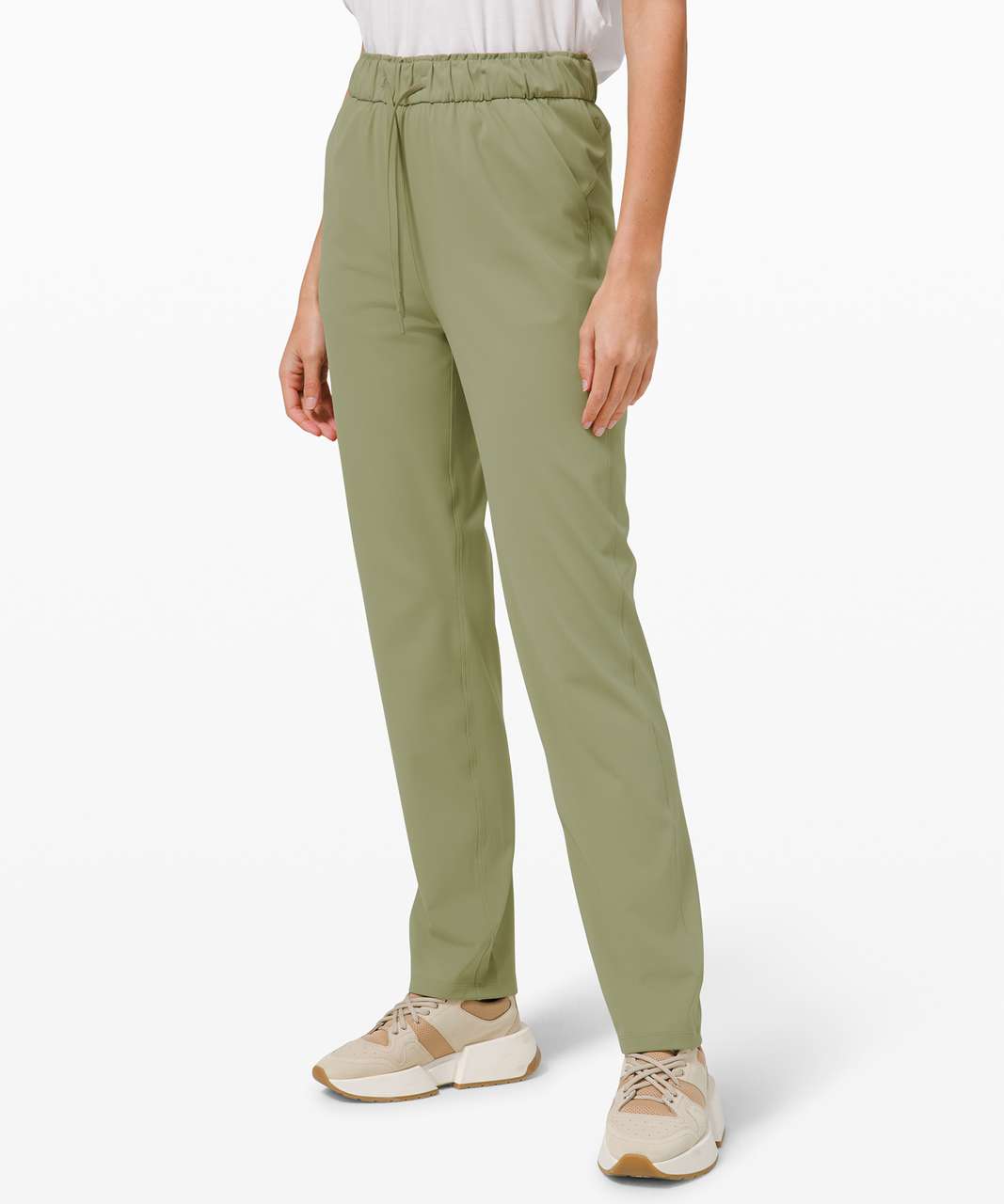 Lululemon Keep Moving High Rise Full Length Pant - Rosemary Green