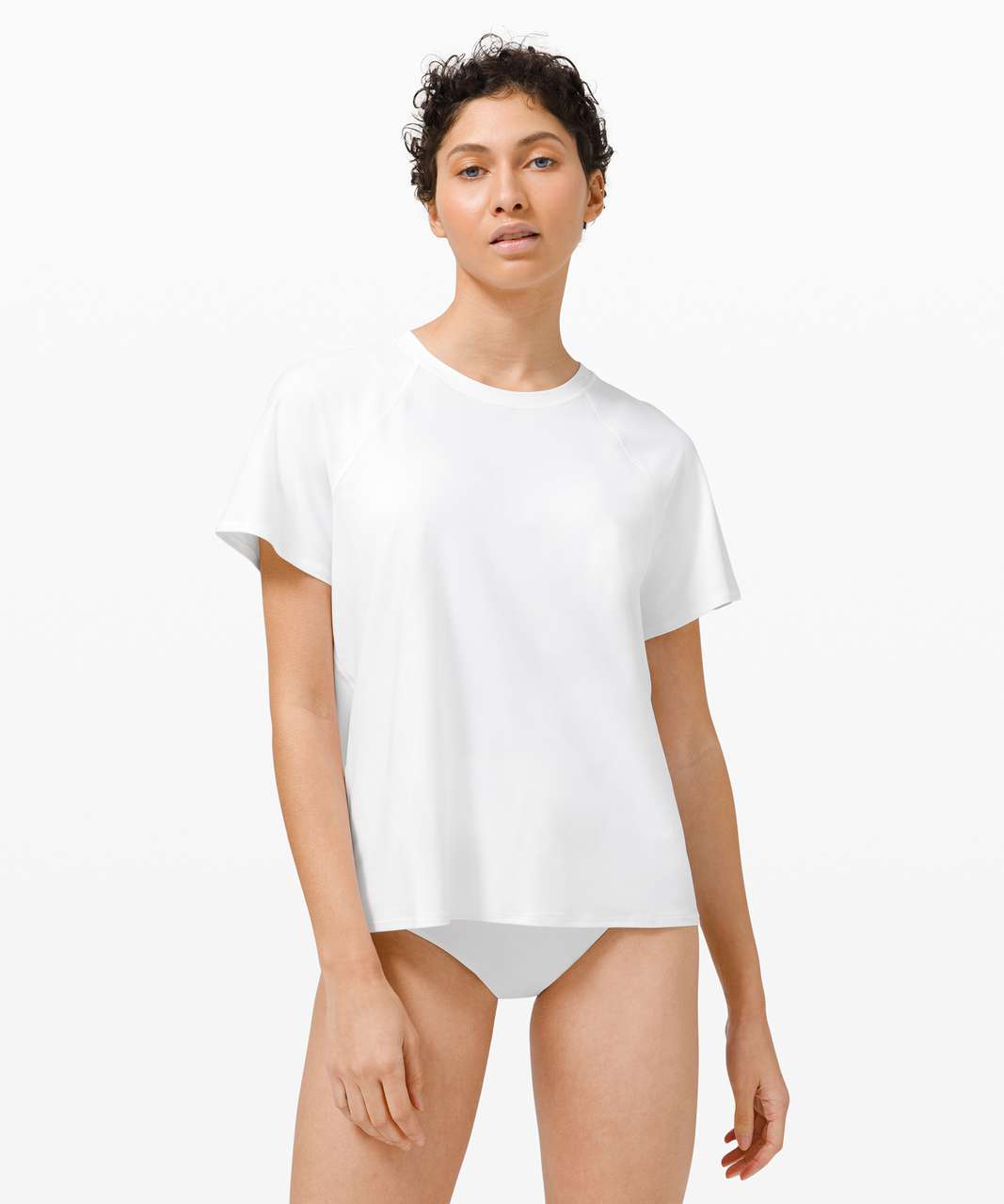 Lululemon Waterside UVP Short-Sleeve Rash Guard - White - lulu