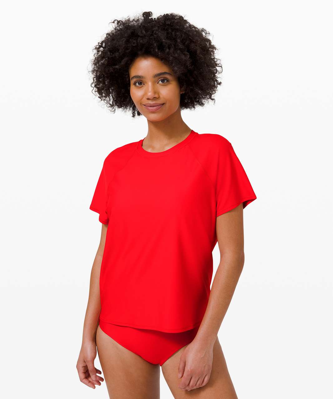 Lululemon Waterside Relaxed UVP Short Sleeve - True Red