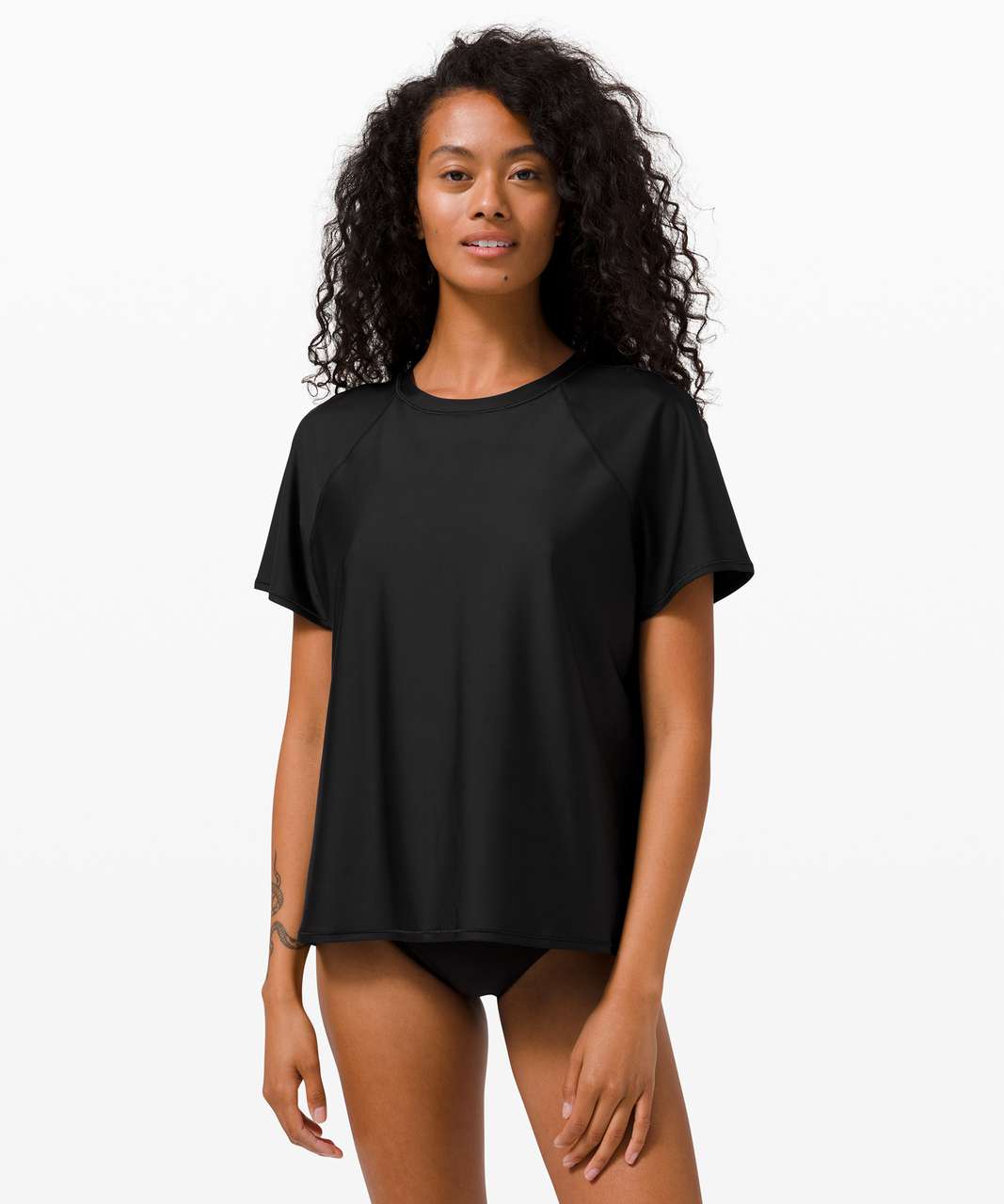 Lululemon Ready Set Go Short Sleeve - Black - lulu fanatics