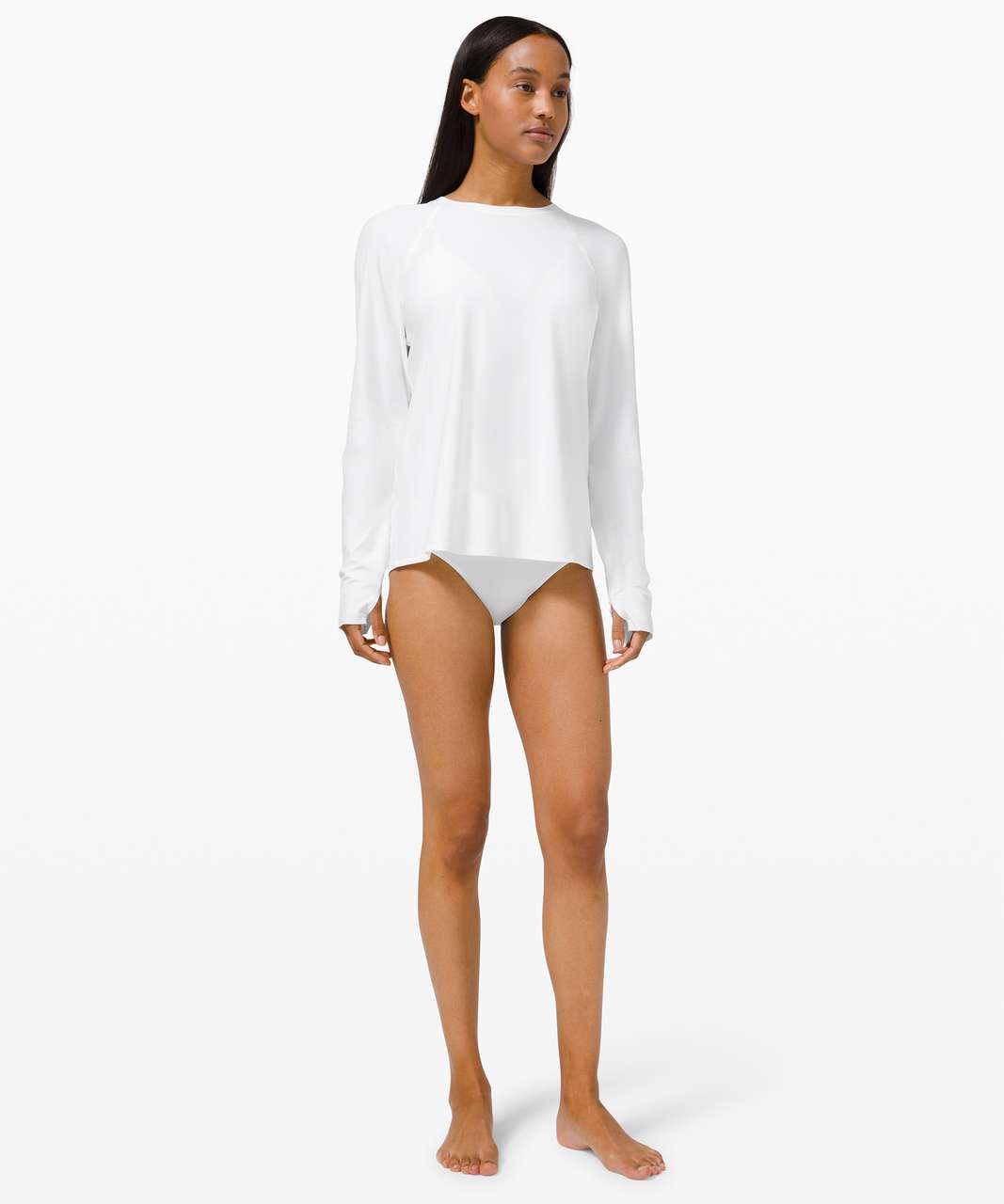 Lululemon Waterside Relaxed UVP Long Sleeve - White