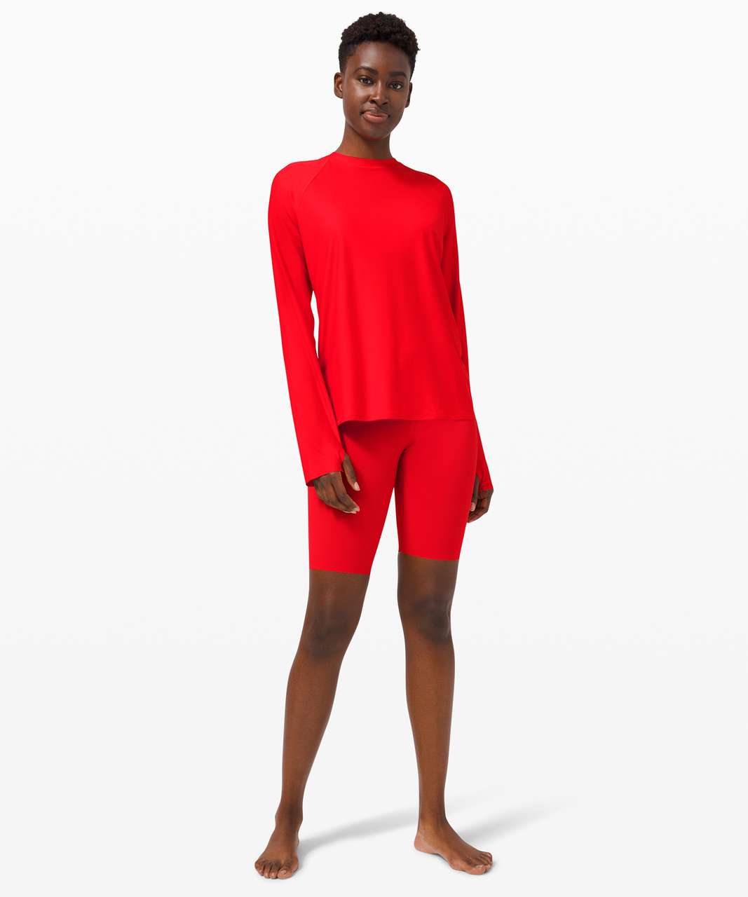 Lululemon Waterside Relaxed UVP Long Sleeve - True Red