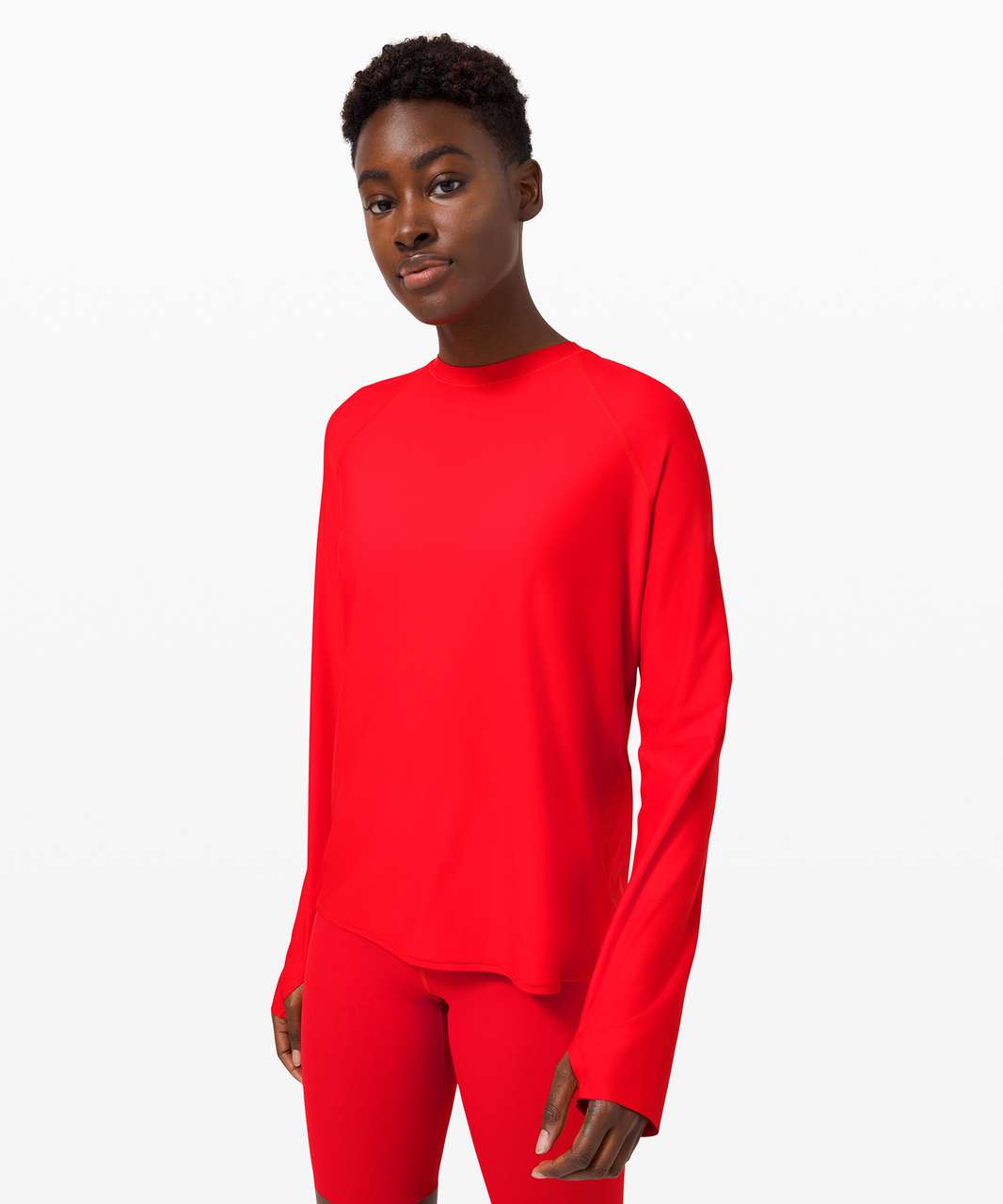 Lululemon Waterside Relaxed UVP Long Sleeve - True Red