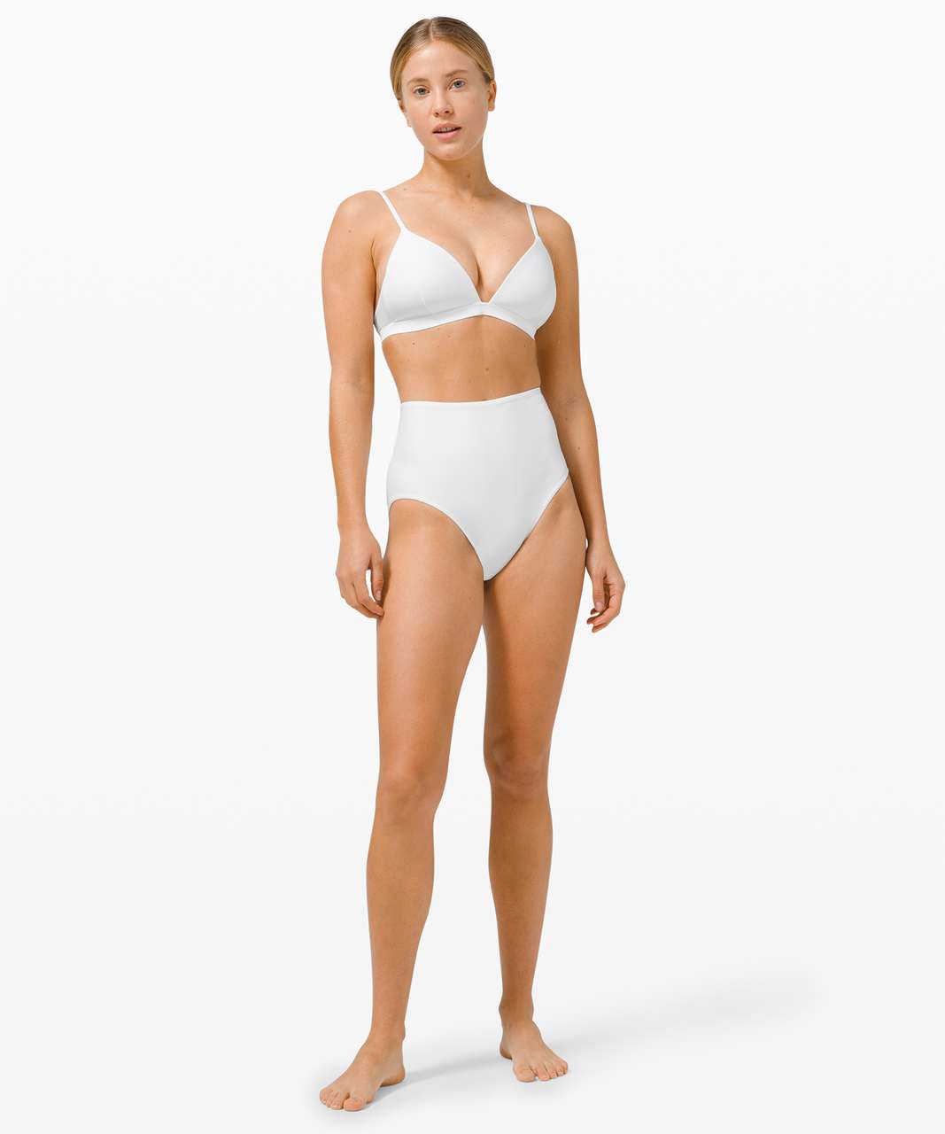 Waterside Honeycomb High-Waisted Swim Bottom *Full Coverage