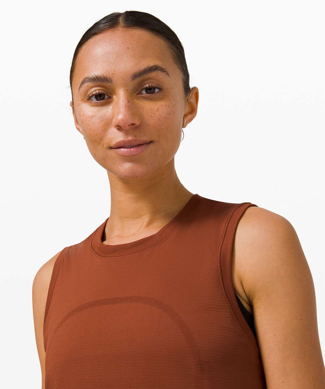 Lululemon Swiftly Breathe Muscle Tank Top - Dark Terracotta / Dark Terracotta