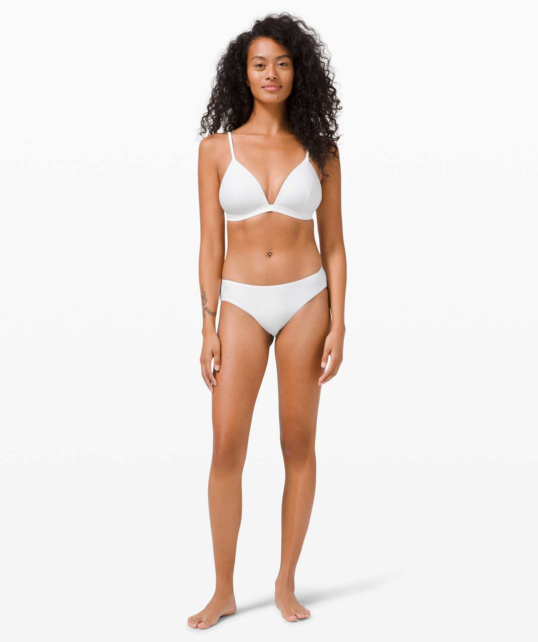 Lululemon Waterside Swim Bottom *Mid Rise, Medium Coverage - White