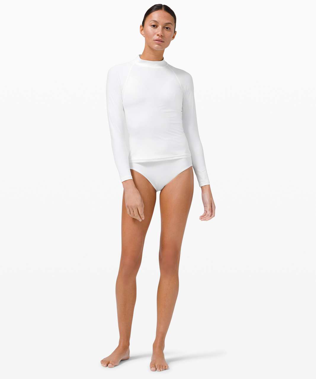 Lululemon Waterside UVP Long-Sleeve Rash Guard - White