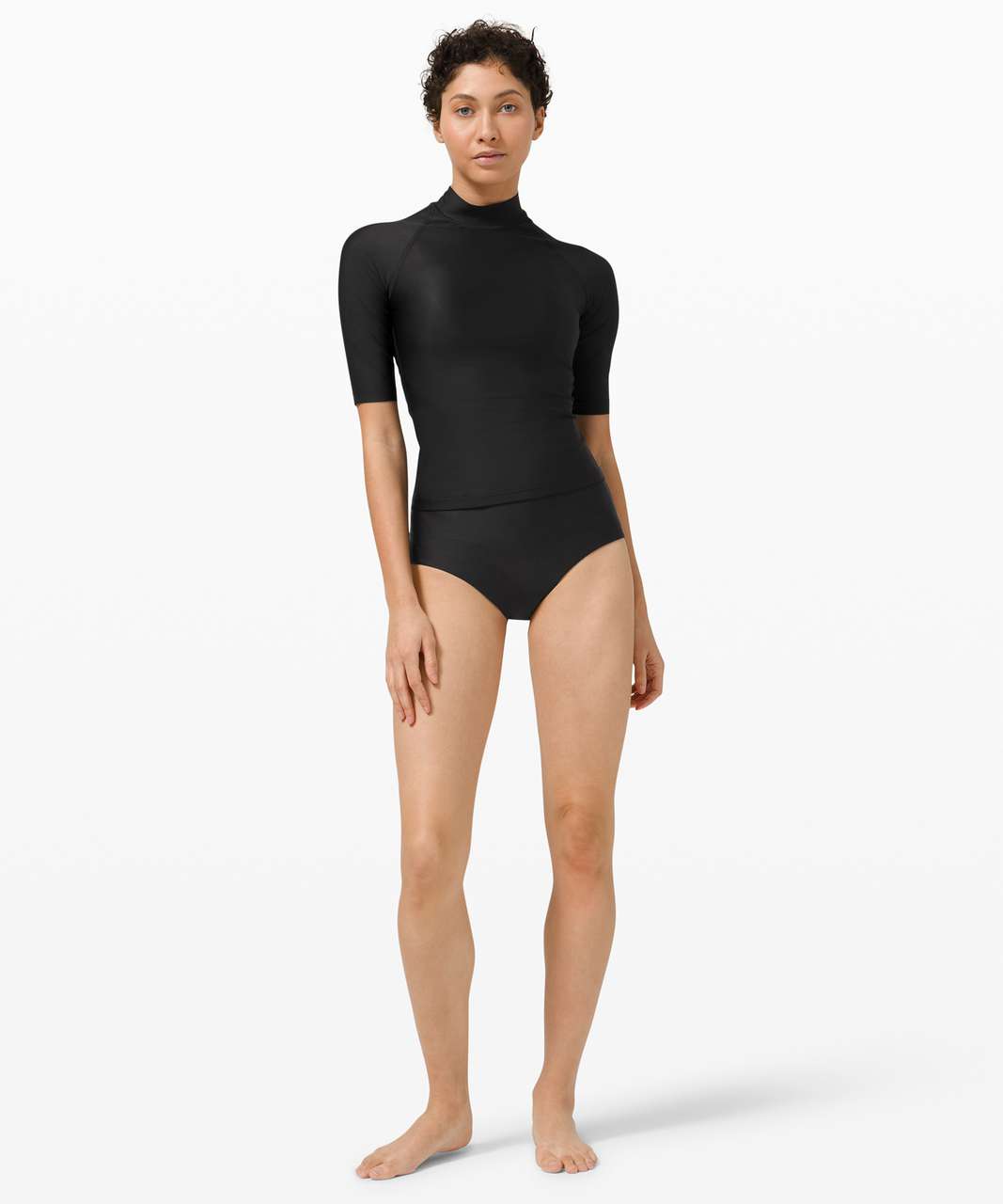 Lululemon Waterside UVP Short-Sleeve Rash Guard - Black