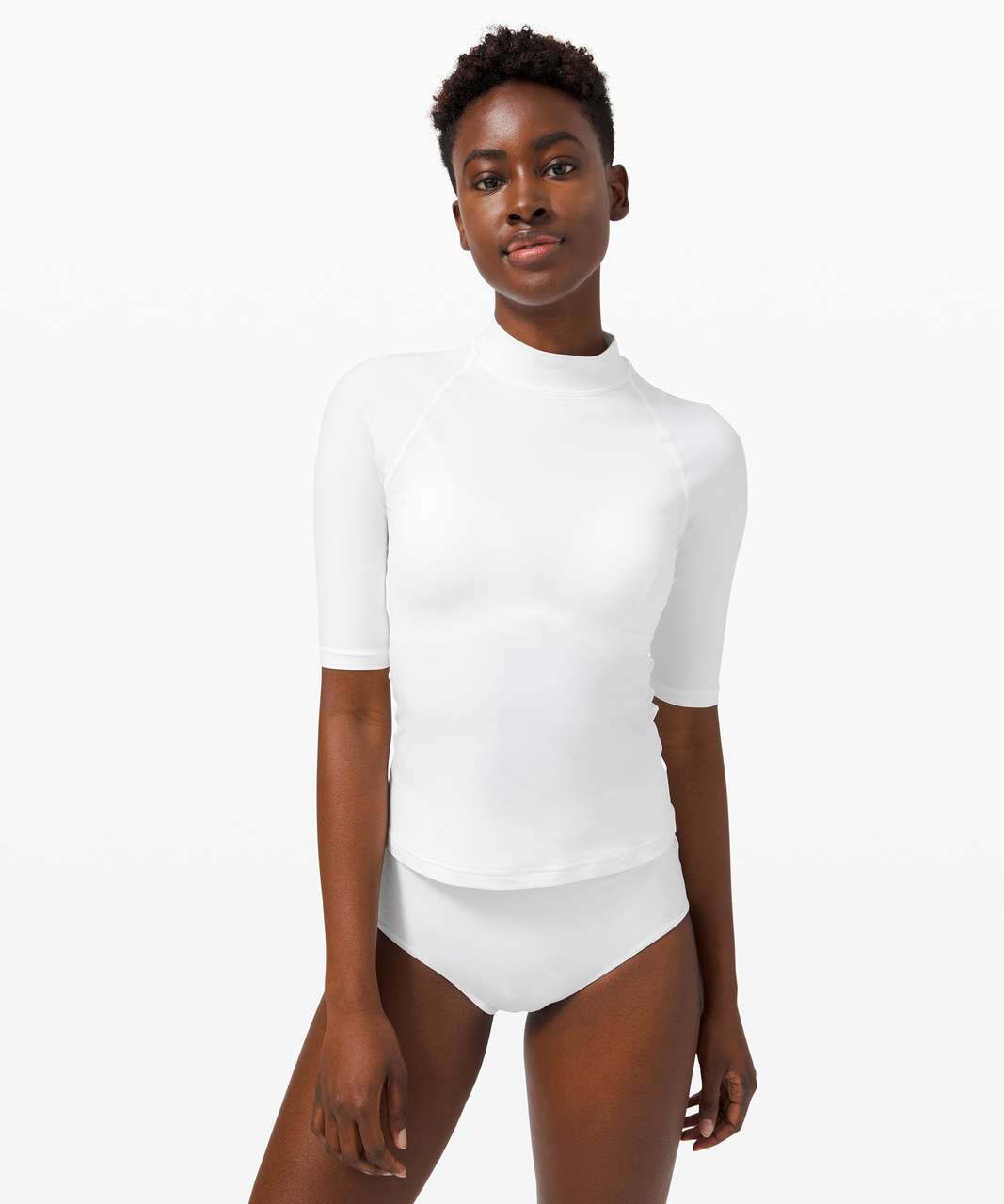 Lululemon Waterside UVP Short-Sleeve Rash Guard - White - lulu