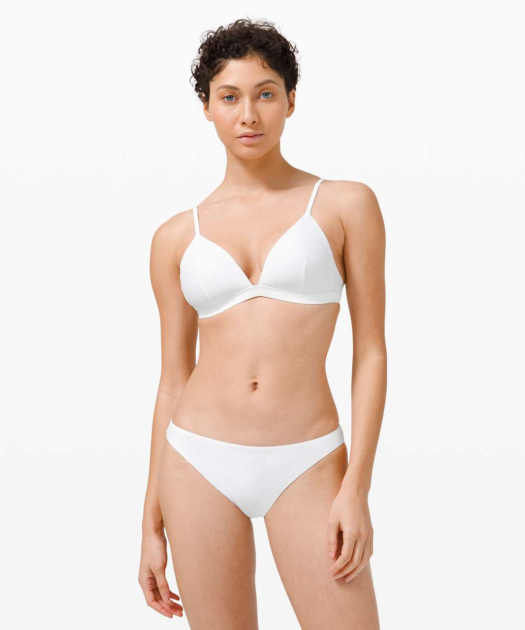 Lululemon Waterside V Swim Top *C/D Cups White Lulu, 57% OFF