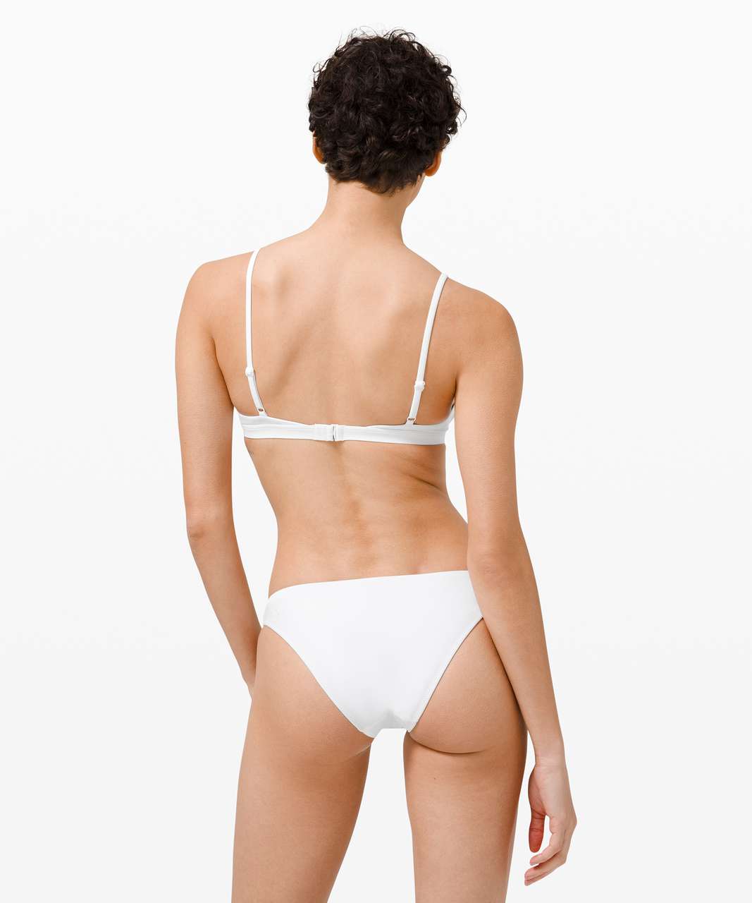 Lululemon Waterside Swim Top *A/B Cups - White - lulu fanatics