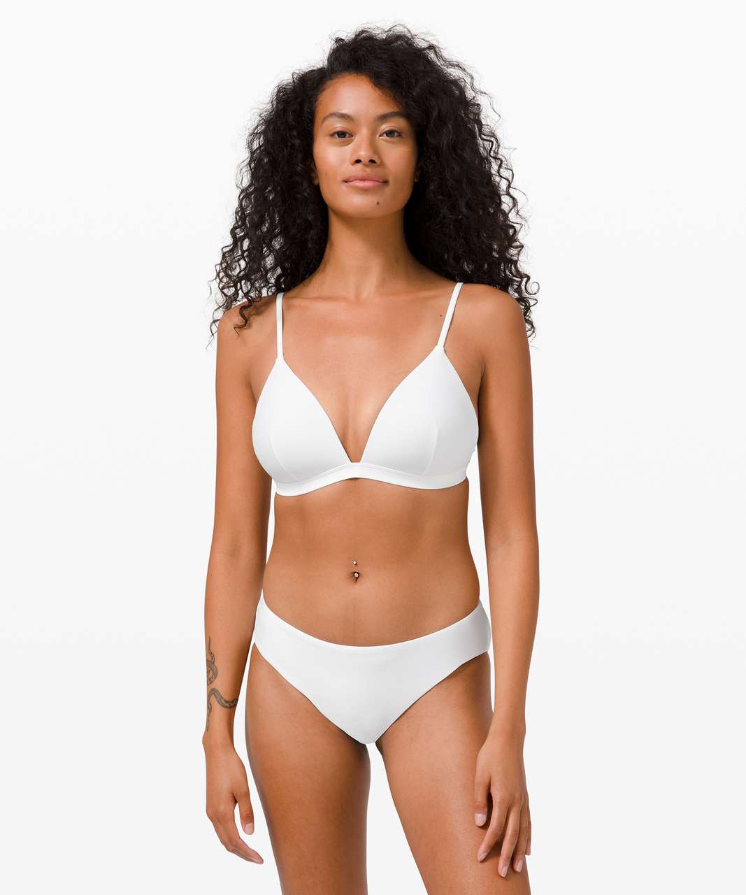 Lululemon Waterside Swim Top *D Cup - White - lulu fanatics