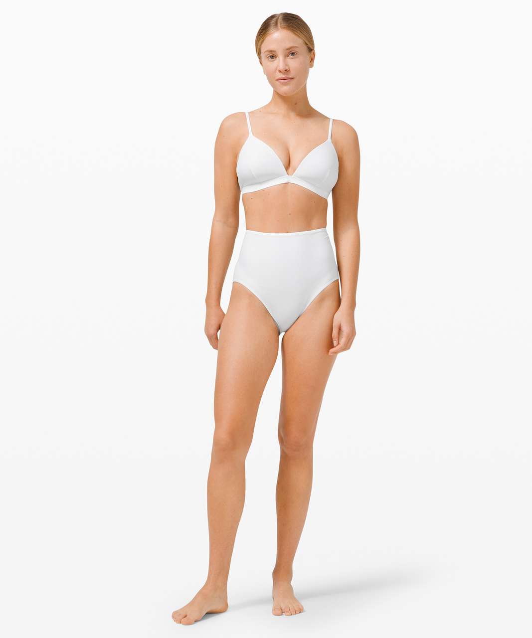 Lululemon Waterside Swim Top *C Cup - White - lulu fanatics