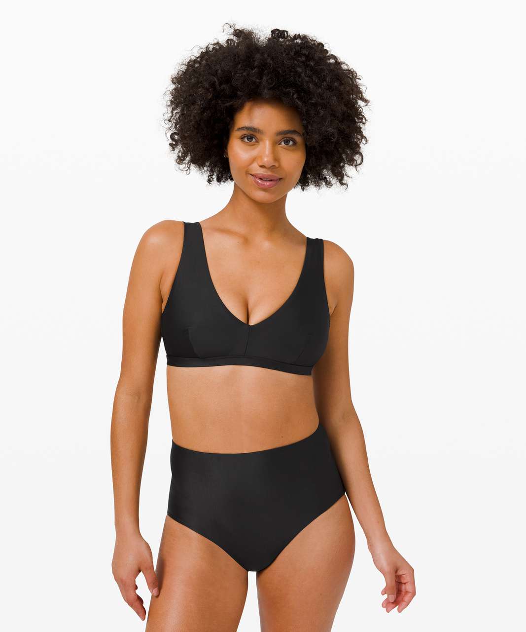 Lululemon Waterside Swim Top *C Cup - Black - lulu fanatics