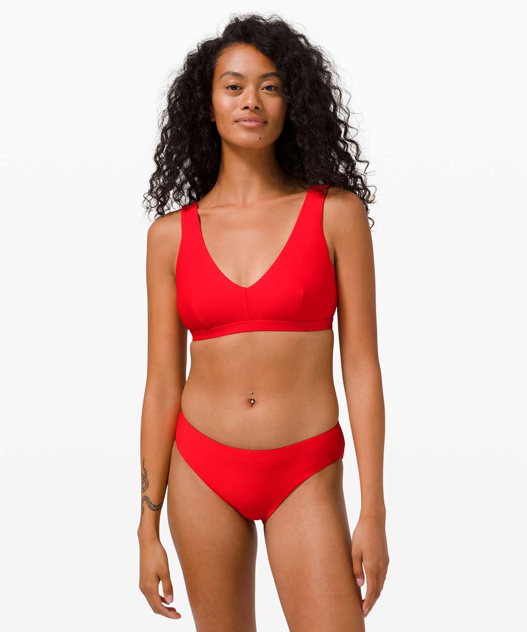 Lululemon Waterside V Swim Top *C/D Cups - True Red