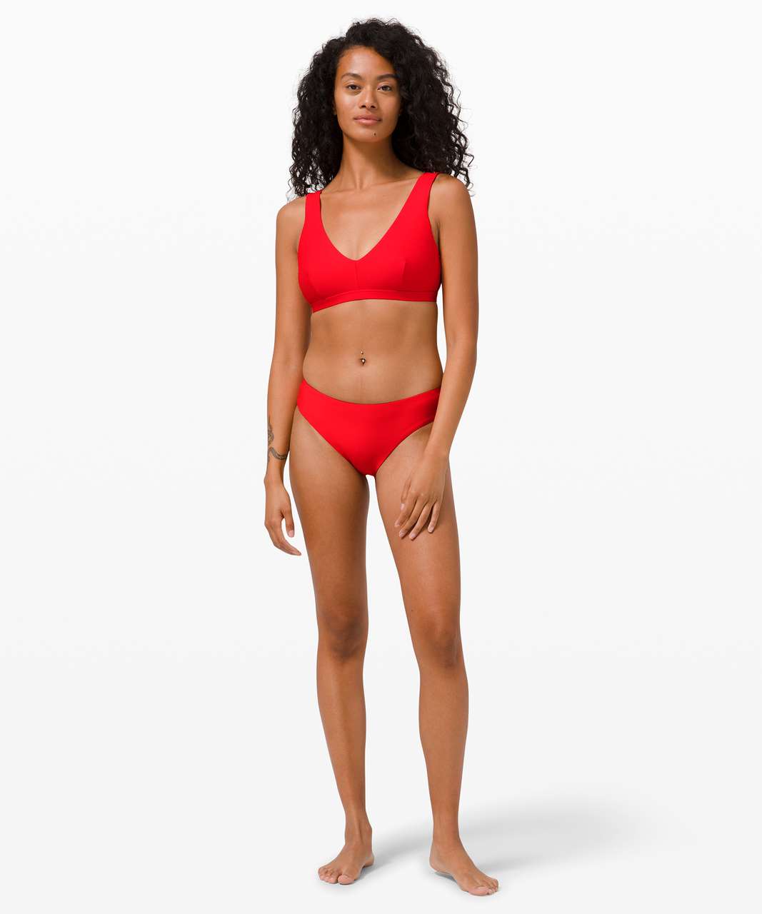 Lululemon Waterside V Swim Top *C/D Cups - True Red