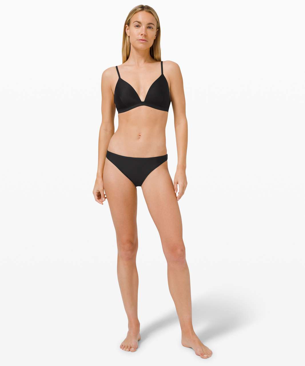 Lululemon Washing Waves Mid Rise Skimpy Bottom - Black