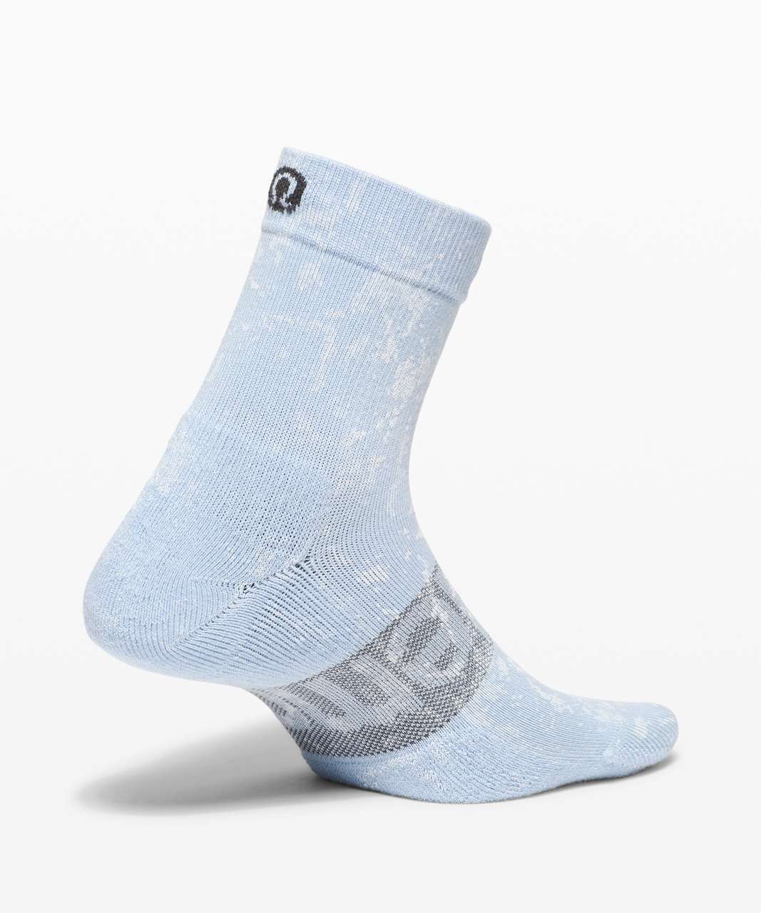 Lululemon Daily Stride Mid Crew Sock *Ice Dye - Blue Linen / White