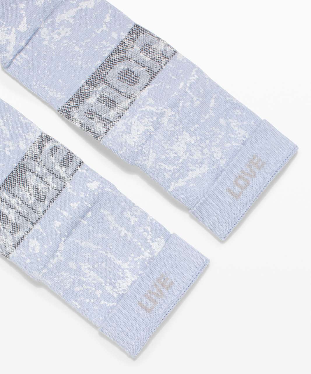 Lululemon Daily Stride Mid Crew Sock *Ice Dye - Blue Linen / White