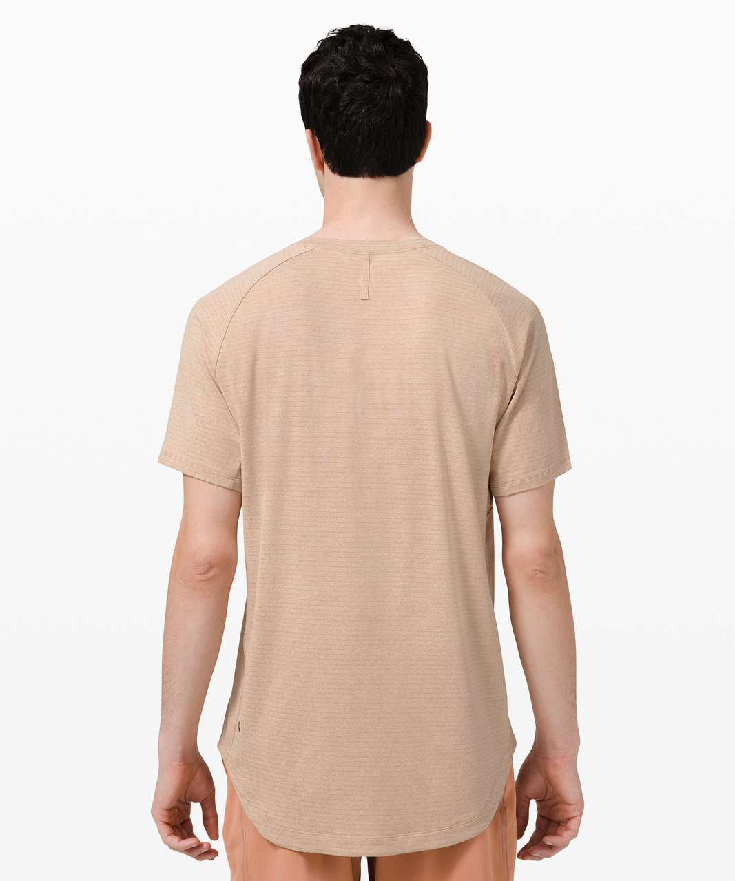 Lululemon Drysense Short Sleeve - Heathered Cafe Au Lait