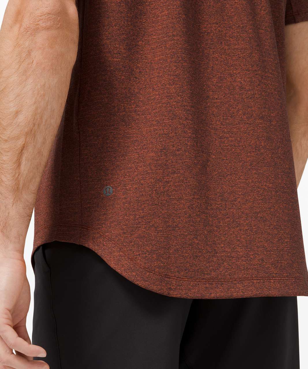 Lululemon Drysense Short Sleeve - Black / Canyon Orange