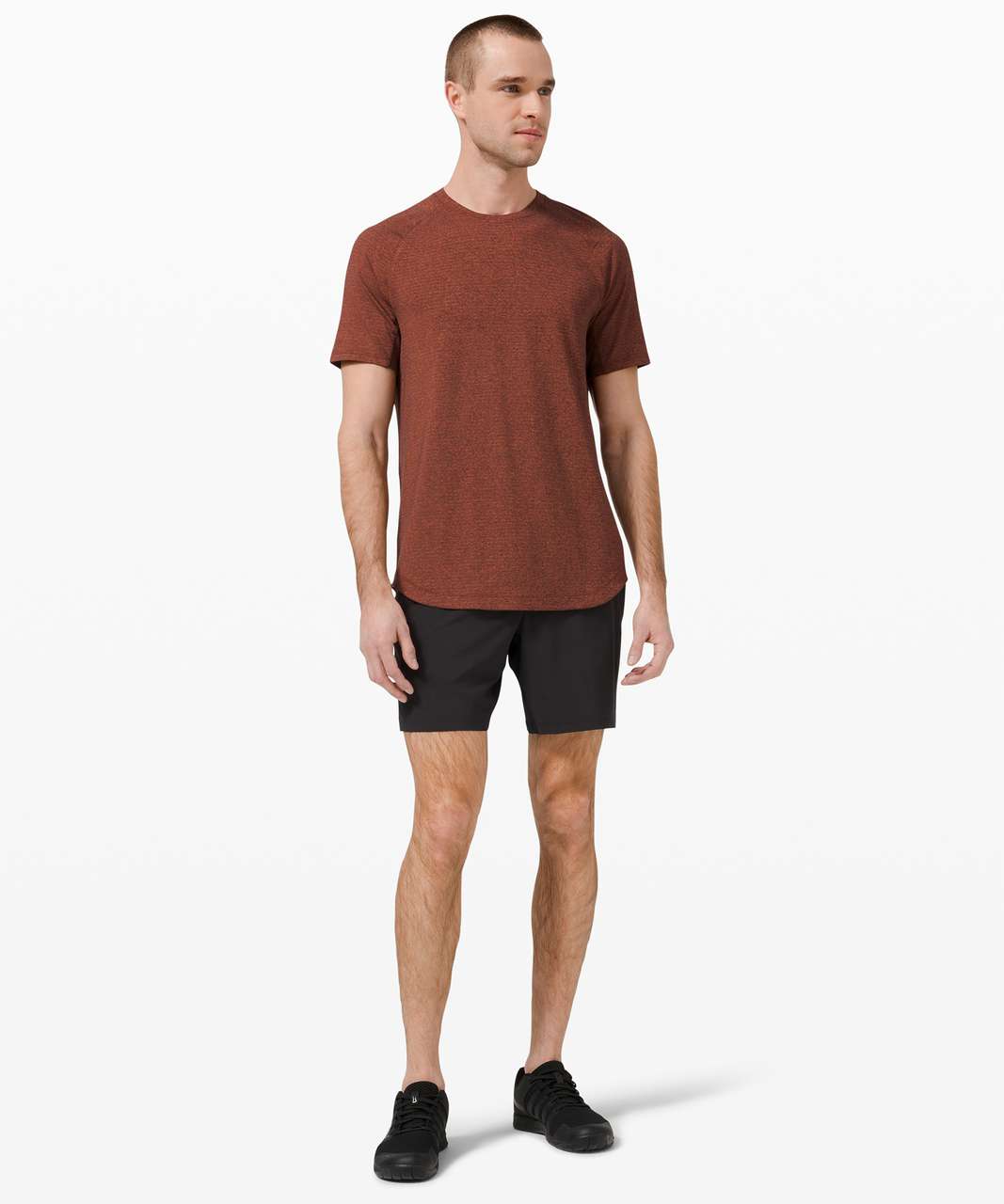 Lululemon Drysense Short Sleeve - Black / Canyon Orange - lulu fanatics