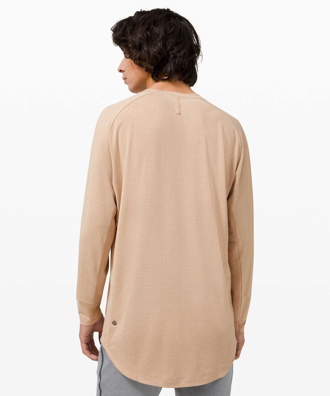 Lululemon Drysense Long Sleeve - Heathered Cafe Au Lait