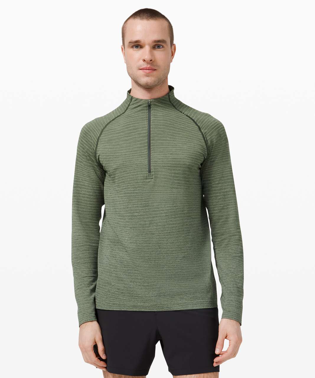 Lululemon Metal Vent Tech 1/2 Zip 2.0 - Wave Fade Rosemary Green ...